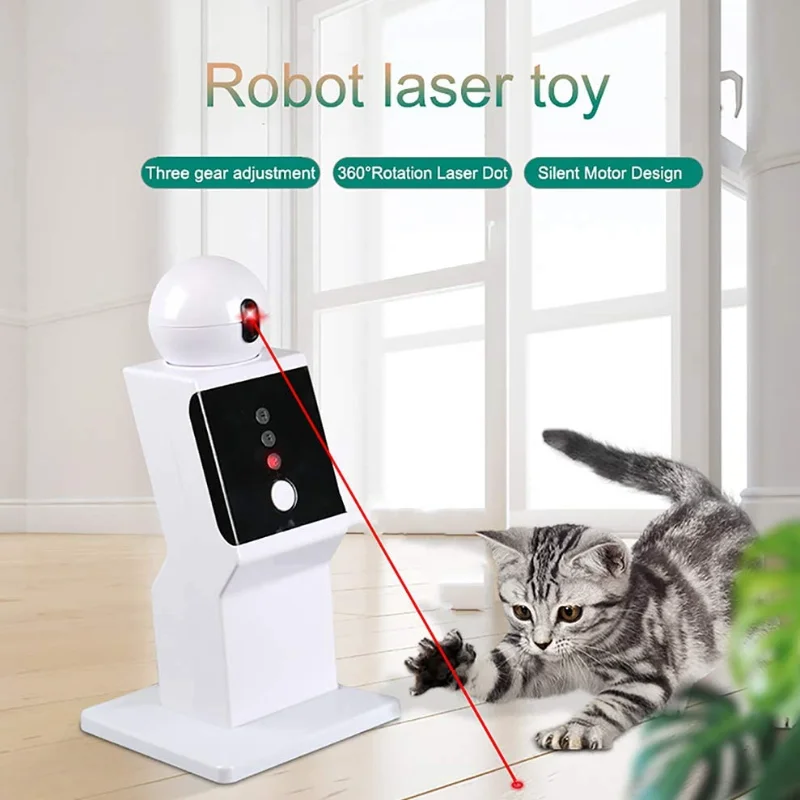 Cat Toy Cat Laser Toy Automatic,Random Moving Interactive Laser Cat Toy for Indoor Cats,Kittens,Dogs,Cat Red Dot Exercising Toy
Cat Toy Cat Laser Toy Automatic,Random Moving Interactive Laser Cat Toy for Indoor Cats,Kittens,Dogs,Cat Red Dot Exercising Toy