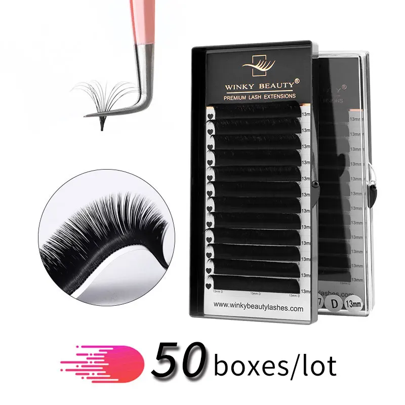 50Boxes/Lot Winky Beauty Easy Fan Blooming Eyelashes 3D/4D/5D/10D/20D Volume Eyelash Automatic Flowering Silk Lash Extensions
50Boxes/Lot Winky Beauty Easy Fan Blooming Eyelashes 3D/4D/5D/10D/20D Volume Eyelash Automatic Flowering Silk Lash Extensions