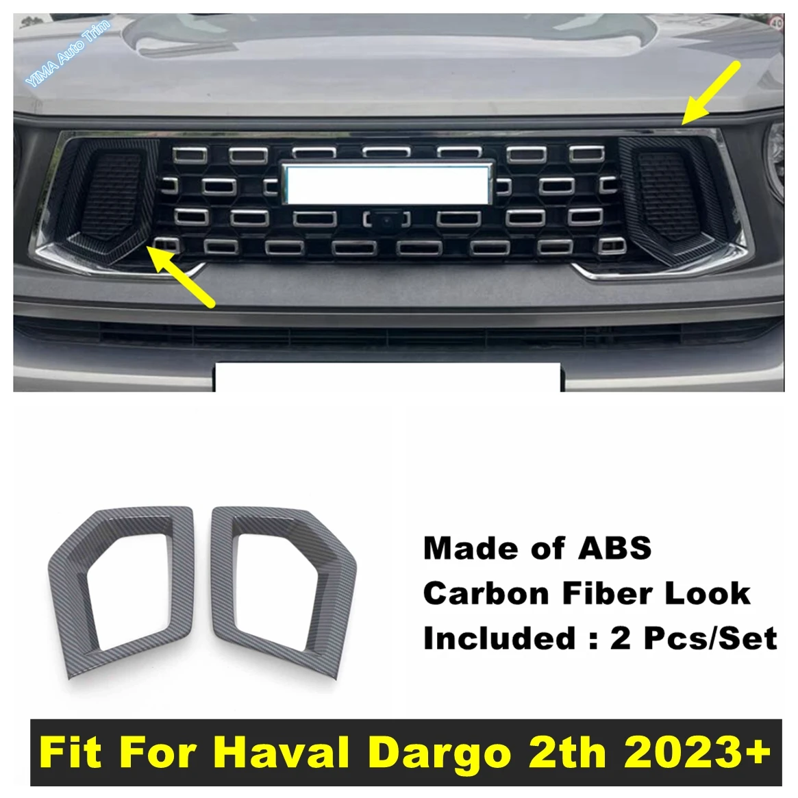 ABS Auto Front Middle Grille Net Grill Slats Mesh Frame Cover Trim For Haval Dargo 2th 2023 2024 Carbon Fiber Look Accessories
ABS Auto Front Middle Grille Net Grill Slats Mesh Frame Cover Trim For Haval Dargo 2th 2023 2024 Carbon Fiber Look Accessories