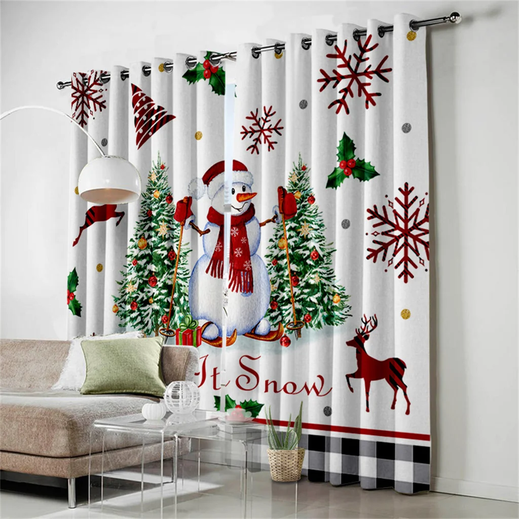 Happy New Year Christmas Santa Celebration Holiday Curtains Living Room Custom Window Drapes Fabric Home Decor 2 Panels
Happy New Year Christmas Santa Celebration Holiday Curtains Living Room Custom Window Drapes Fabric Home Decor 2 Panels