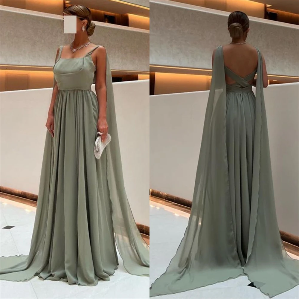 Prom Dresses Simple Spaghetti Sheath Quinceanera Fold Draped Chiffon Occasion Evening Gown evening dresses woman elegant
Prom Dresses Simple Spaghetti Sheath Quinceanera Fold Draped Chiffon Occasion Evening Gown evening dresses woman elegant