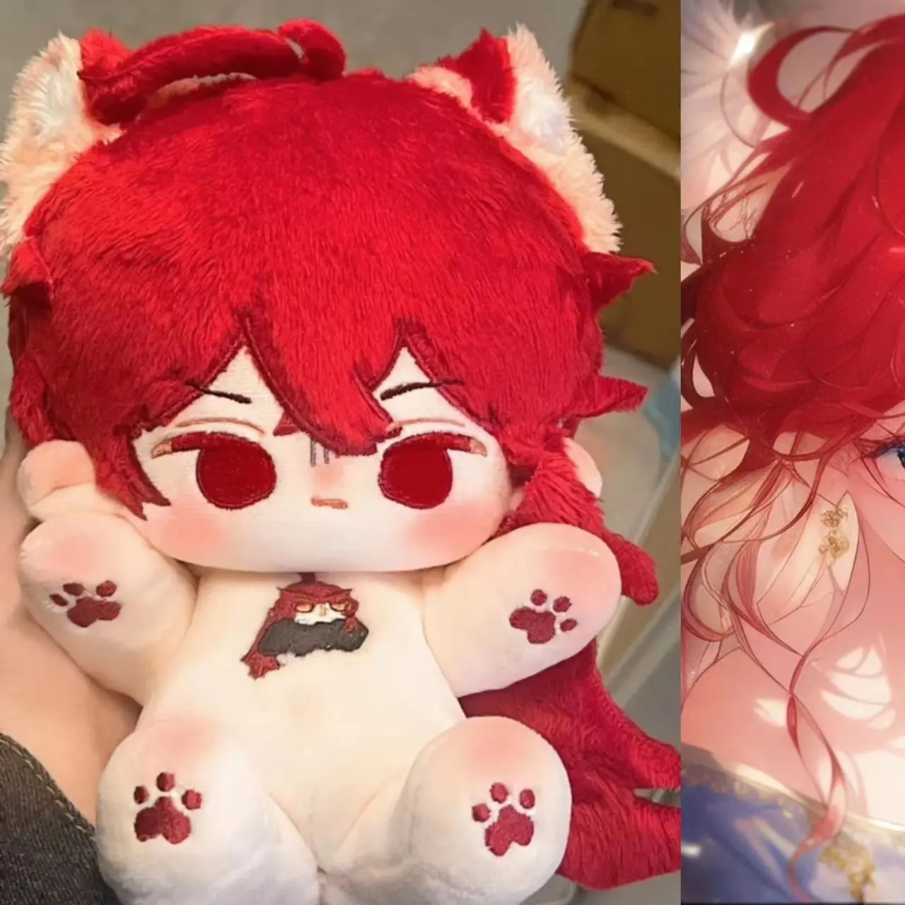 20CM Red Hair Boy Diluc Ragnvindr Plush Cotton Doll Body Anime 20cm Genshin Impact Dress Up Plushie Game Cosplay Xmas Gift
20CM Red Hair Boy Diluc Ragnvindr Plush Cotton Doll Body Anime 20cm Genshin Impact Dress Up Plushie Game Cosplay Xmas Gift