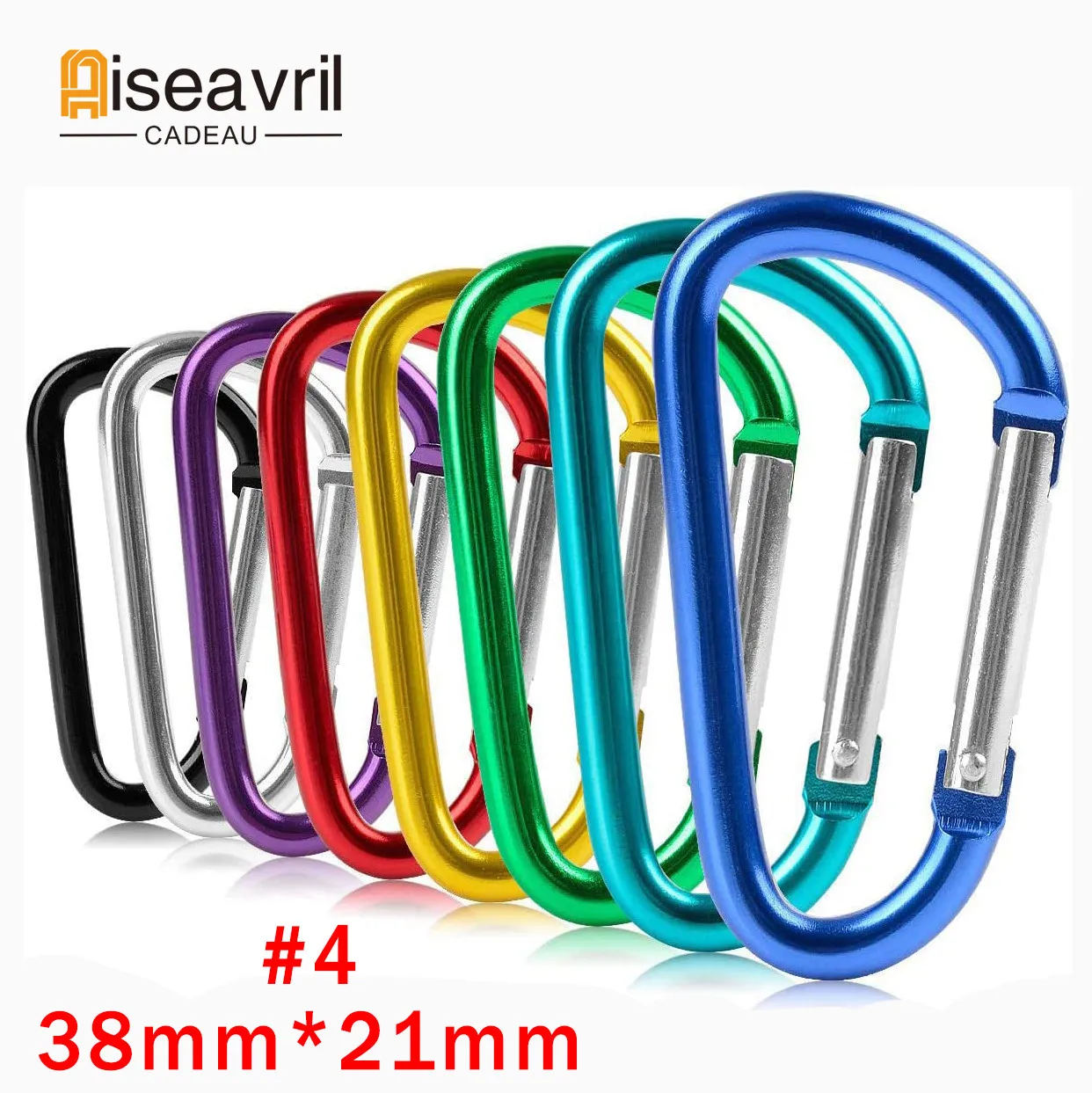 10PCS Carabiner Clip Set Aluminium Alloy Tourist Hooks Fishing Carbin Buckle Caribiner Key Holder Keychain Camping Karabiners 4#
10PCS Carabiner Clip Set Aluminium Alloy Tourist Hooks Fishing Carbin Buckle Caribiner Key Holder Keychain Camping Karabiners 4#
