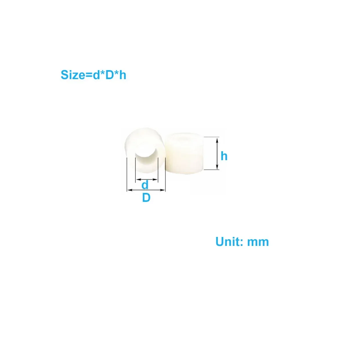 Nylon Sleeve Abs Isolation Column Plastic Hollow Cylindrical Through-Hole Support Straight Through Gasket
Nylon Sleeve Abs Isolation Column Plastic Hollow Cylindrical Through-Hole Support Straight Through Gasket