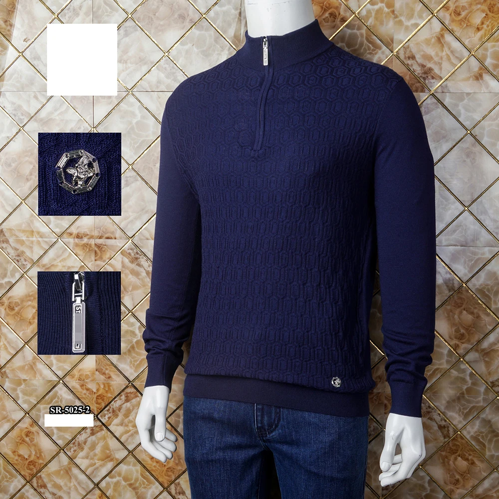 BILLIONAIRE SIJITONGDA Sweater Cashmere men's 2024 new autumn winter Good quality embroidery zipper High collar big size M-4XL
BILLIONAIRE SIJITONGDA Sweater Cashmere men's 2024 new autumn winter Good quality embroidery zipper High collar big size M-4XL