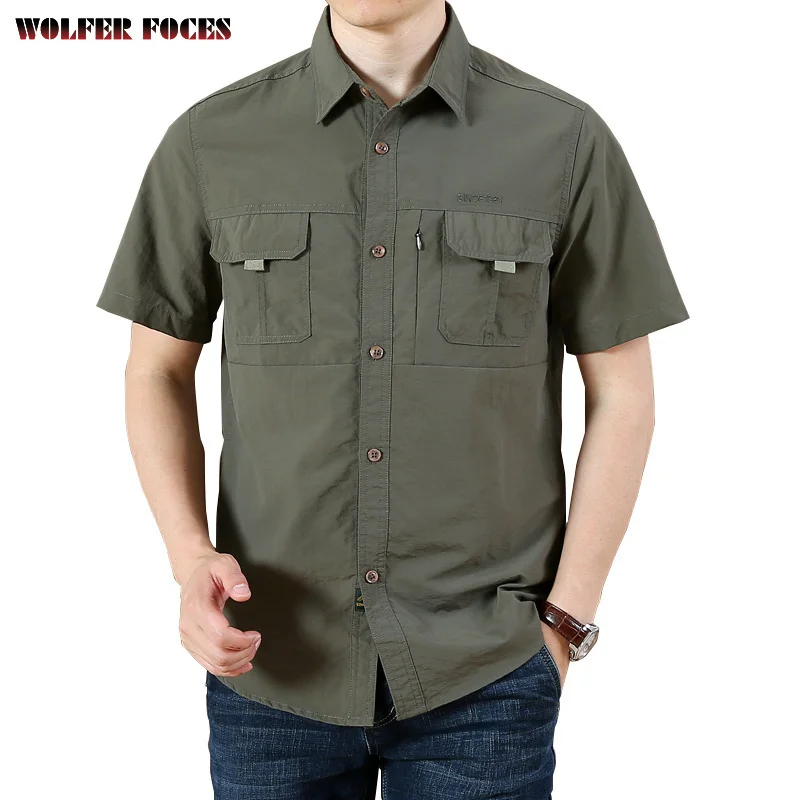 Summer Men's Short-sleeved Shirt Loose Large Size Casual Quick-drying Half-sleeved Inch Outdoor Tooling Jacket
Summer Men's Short-sleeved Shirt Loose Large Size Casual Quick-drying Half-sleeved Inch Outdoor Tooling Jacket
