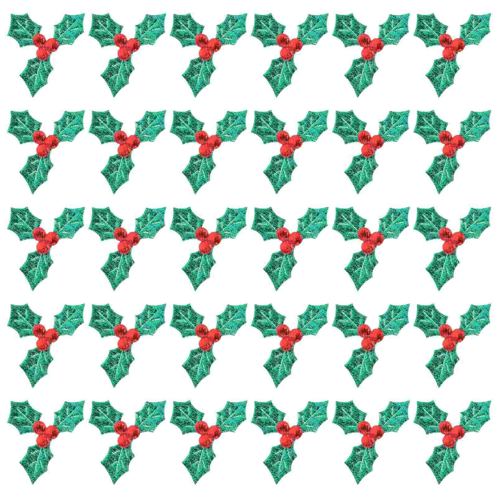Mini Triple Leaf Holly Berries Artificial Green Leaves Faux Berry Flowers Embellishments for Christmas Wreath Decoration
Mini Triple Leaf Holly Berries Artificial Green Leaves Faux Berry Flowers Embellishments for Christmas Wreath Decoration