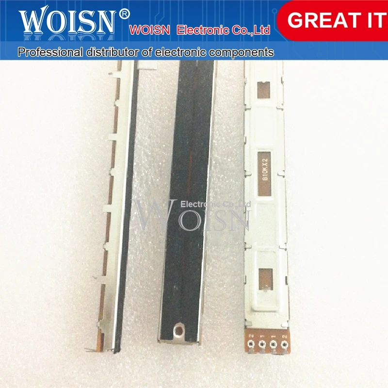 10 шт., флейдер с двойным потенциометром B10K, Длина ручки 15 Мб 
10 шт., флейдер с двойным потенциометром B10K, Длина ручки 15 Мб