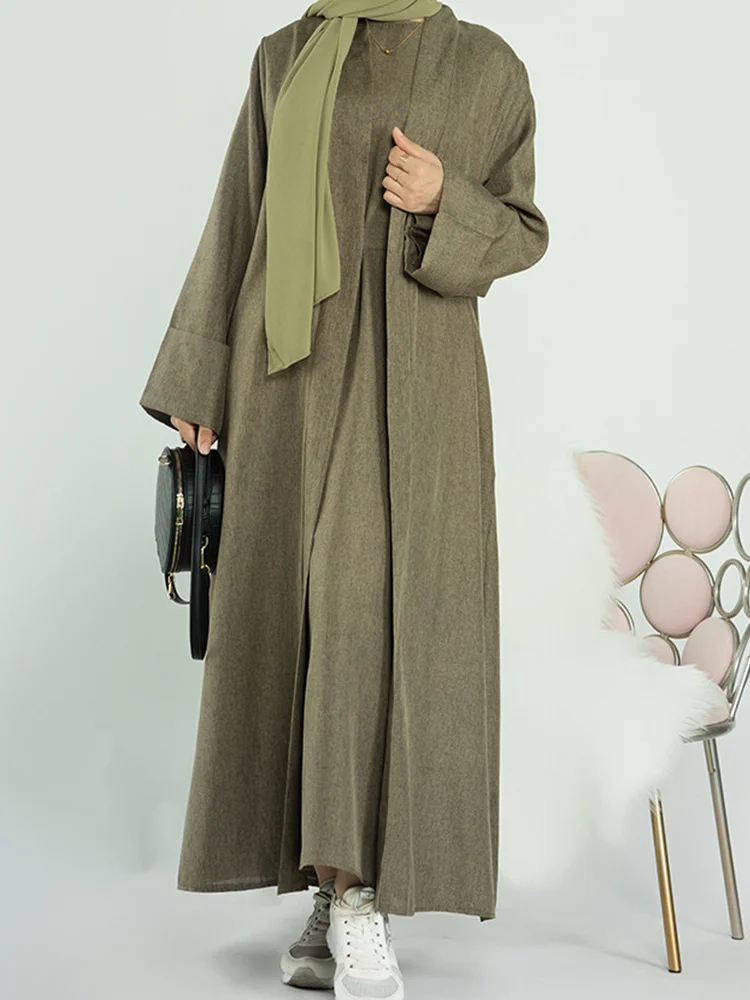 Muslim Cotton Linen Abaya Kimono Turkey Abayas Dresses For Women Dubai Kaftan Oufits Ramadan Eid Islamic Clothing not cardigan
Muslim Cotton Linen Abaya Kimono Turkey Abayas Dresses For Women Dubai Kaftan Oufits Ramadan Eid Islamic Clothing not cardigan