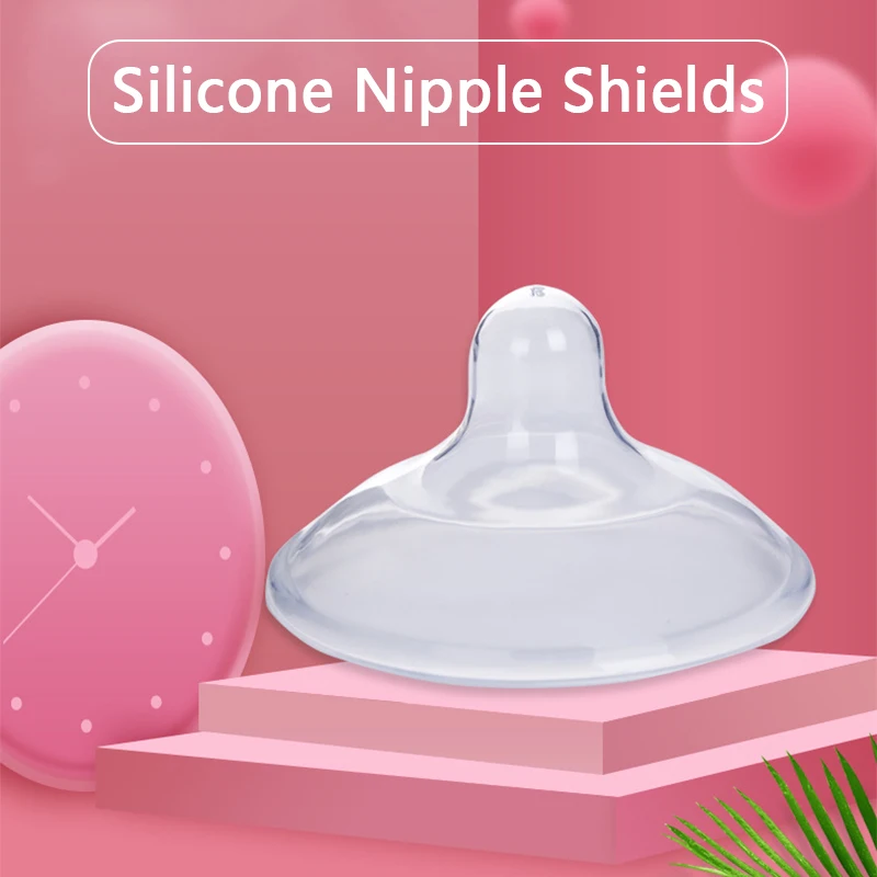 

2Pcs Silicone Nipple Protectors Anti-Bite BPA Free Mother Breastfeeding Nursing Nipple Shield Protective Cover Breast Shields