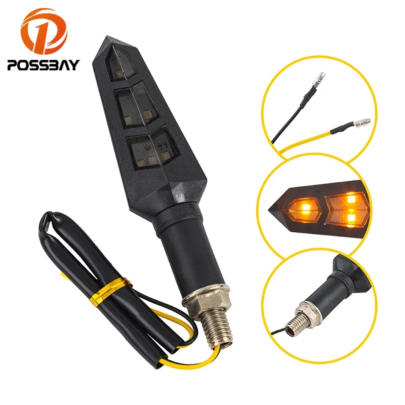 

Universal Turn Signal 6 LED Light Indicator 12V Flashing Motorbike Blinker Moto Waterproof Tail Lamp Motorcycle Accessories