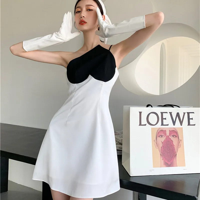 Designer Runway Sexy Patchwork Dress Women 2023 Spaghetti Strap Strapless Mini Dresses Party Club Ladies Vestidos
Designer Runway Sexy Patchwork Dress Women 2023 Spaghetti Strap Strapless Mini Dresses Party Club Ladies Vestidos