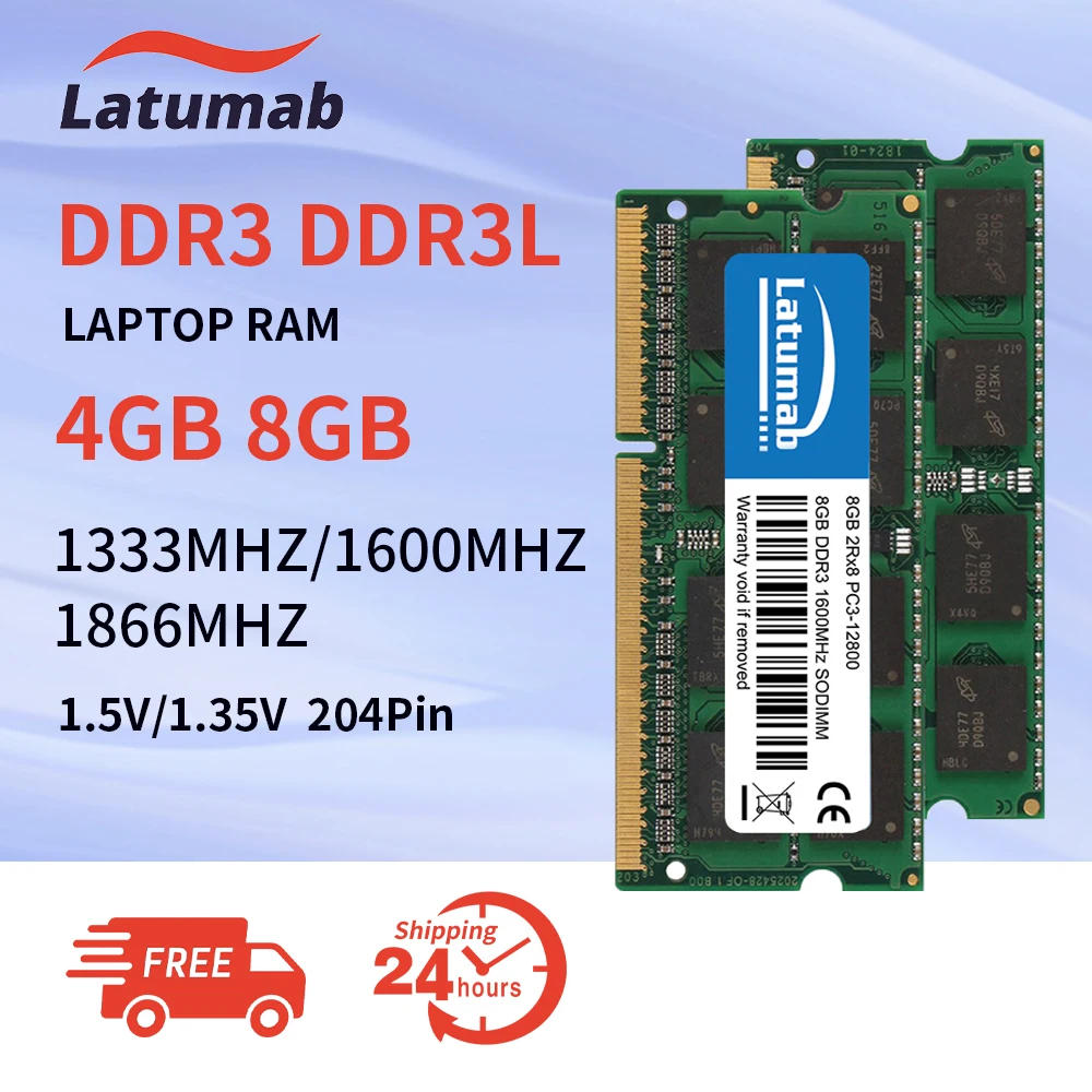 DDR3L DDR3 Notebook Ram 8GB 4GB 1600MHz 1333MHz 1866MHz 1.35V PC3L DDR3 Sodimm RAM Notebook Computer Memoria Ram
DDR3L DDR3 Notebook Ram 8GB 4GB 1600MHz 1333MHz 1866MHz 1.35V PC3L DDR3 Sodimm RAM Notebook Computer Memoria Ram