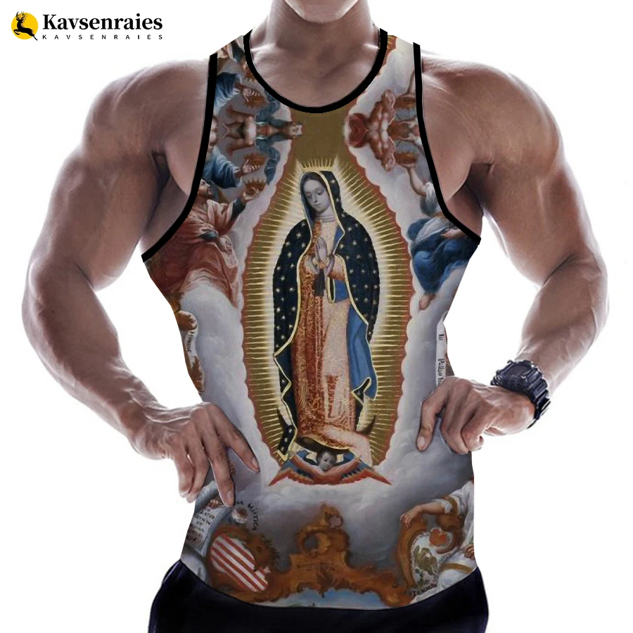 Guadalupe Virgin Mary Catholic Fashion Summer Men Women 3D Tank Tops Sleeveless Harajuku Personality 3D Printed Beach Tops Tees
Guadalupe Virgin Mary Catholic Fashion Summer Men Women 3D Tank Tops Sleeveless Harajuku Personality 3D Printed Beach Tops Tees