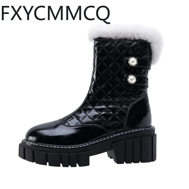 FXYCMMCQ Winter New Cashmere and Thick Women's Short Boots (6.5cm) Round Head Thick Sole Fashion Cotton Boots Warm YSM6105
FXYCMMCQ Winter New Cashmere and Thick Women's Short Boots (6.5cm) Round Head Thick Sole Fashion Cotton Boots Warm YSM6105