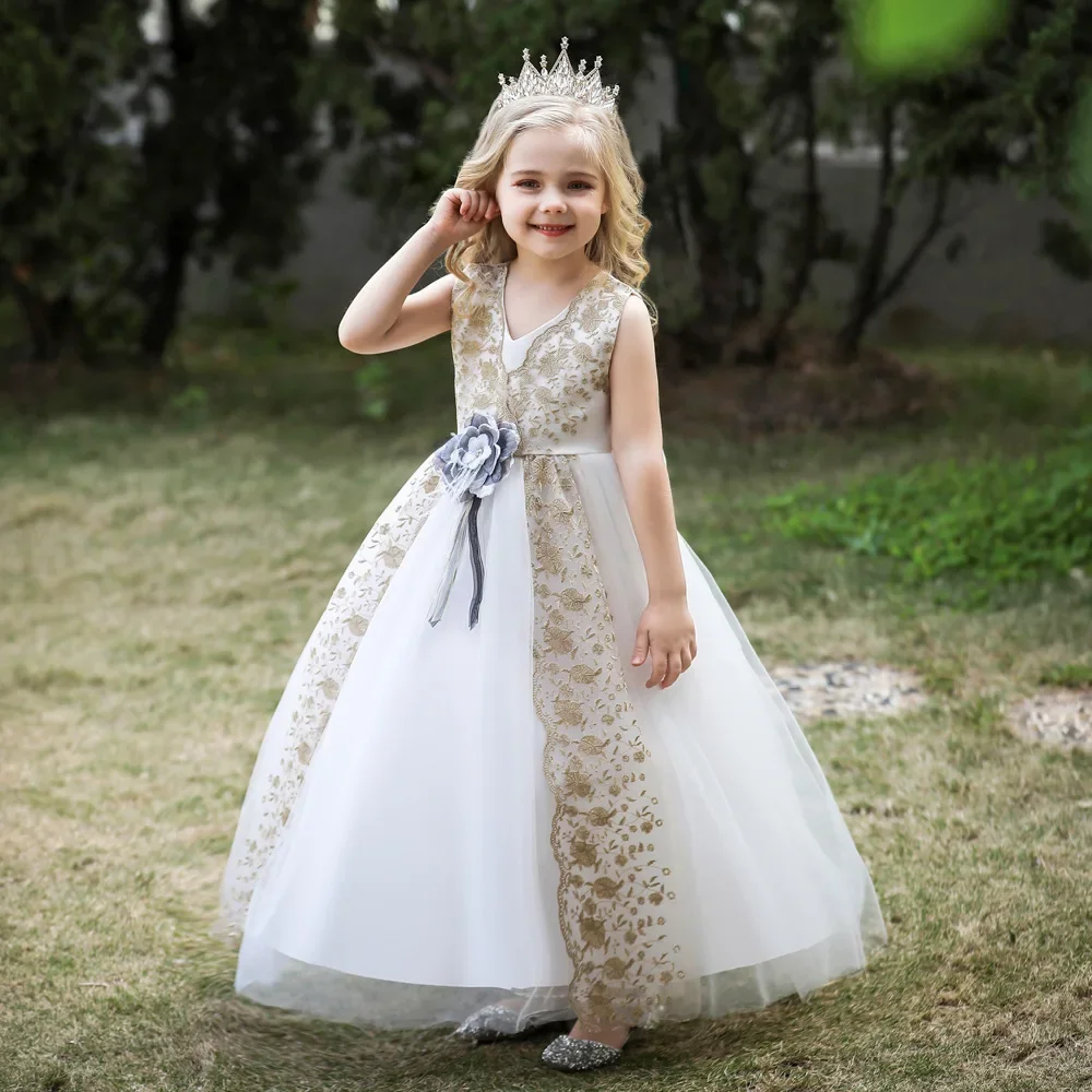 Flower Girl Dress Forged Fabric Long Flower Girl Princess Dress Children's Piano Performance
Flower Girl Dress Forged Fabric Long Flower Girl Princess Dress Children's Piano Performance