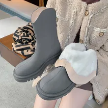 2022 Winter Warm Women Ankle Boots Working Casual Concise Genuine Leather Platforms Round Toe Thick Heels Shoes Woman 
2022 Winter Warm Women Ankle Boots Working Casual Concise Genuine Leather Platforms Round Toe Thick Heels Shoes Woman