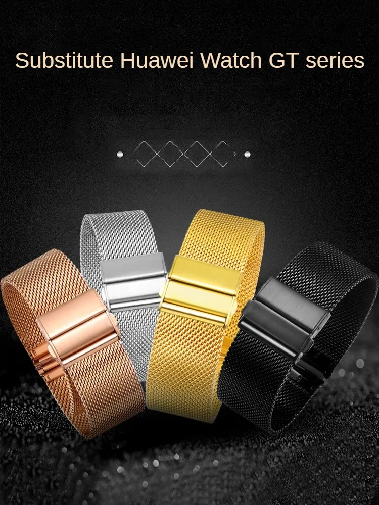Stainless Steel Bracelet Strap Adaptation Substitute Huawei GT4 Smart Sports Watch Glory Magic 4 Milan Net Belt Watch GT
Stainless Steel Bracelet Strap Adaptation Substitute Huawei GT4 Smart Sports Watch Glory Magic 4 Milan Net Belt Watch GT