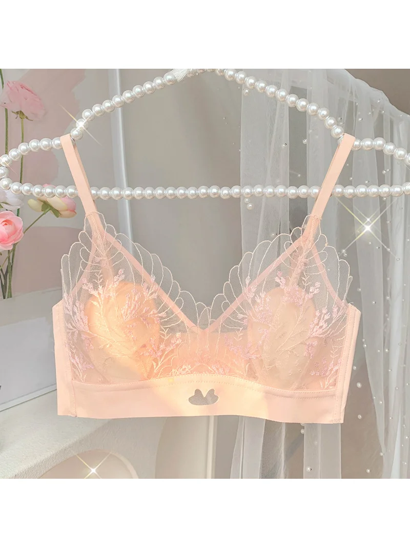 Sweet Pink Lingerie Sets Fashion Rabbit Ear Cup Underwear Suit for Women No Steel Ring Gathering Female Summer Thin Lace Bra Set
Sweet Pink Lingerie Sets Fashion Rabbit Ear Cup Underwear Suit for Women No Steel Ring Gathering Female Summer Thin Lace Bra Set