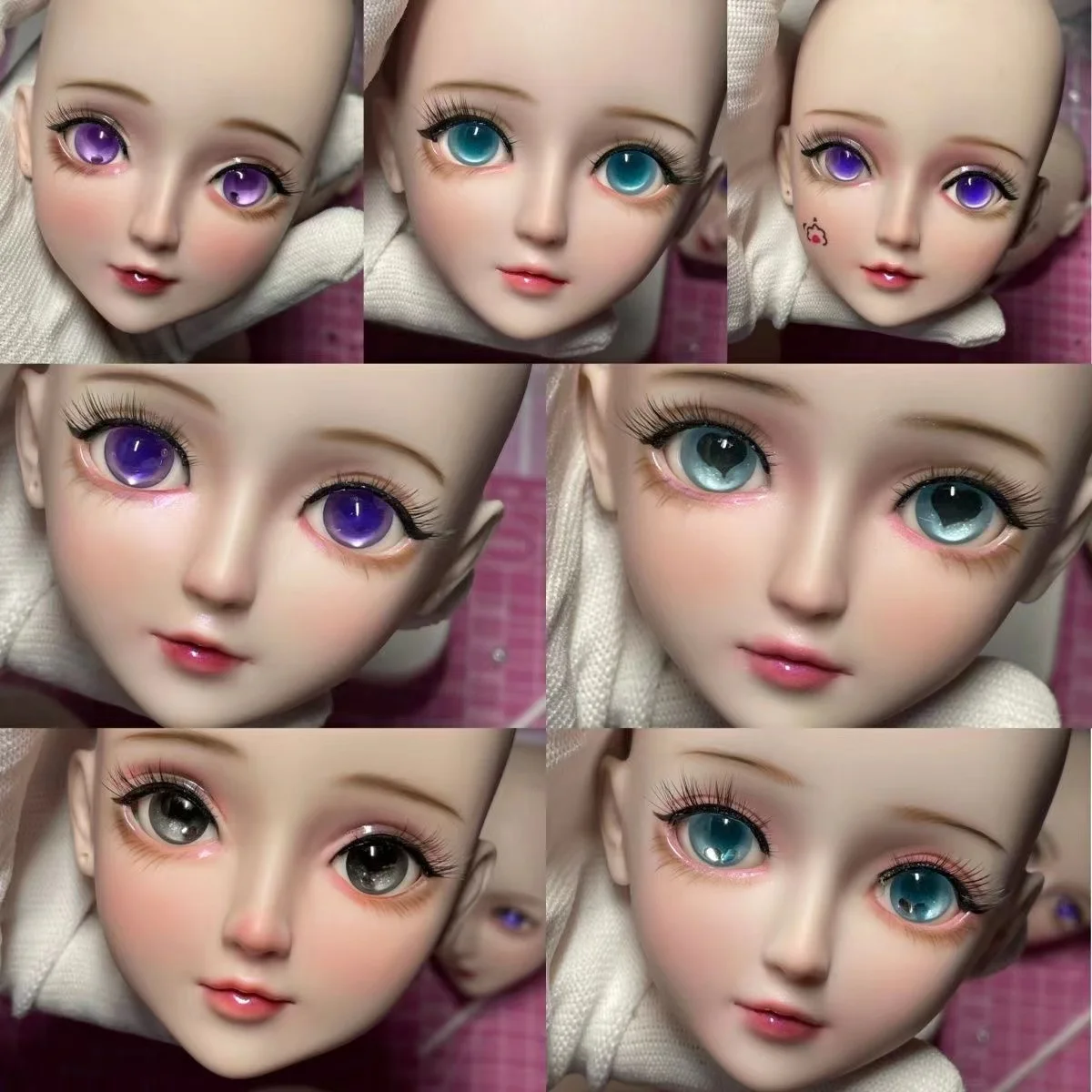 1/3 BJD Doll Head Handmade Makeup Head With 3D Eyes Long Eyelashes Fit For 60CM Doll DIY Toys For Girl Art Creator Gift
1/3 BJD Doll Head Handmade Makeup Head With 3D Eyes Long Eyelashes Fit For 60CM Doll DIY Toys For Girl Art Creator Gift