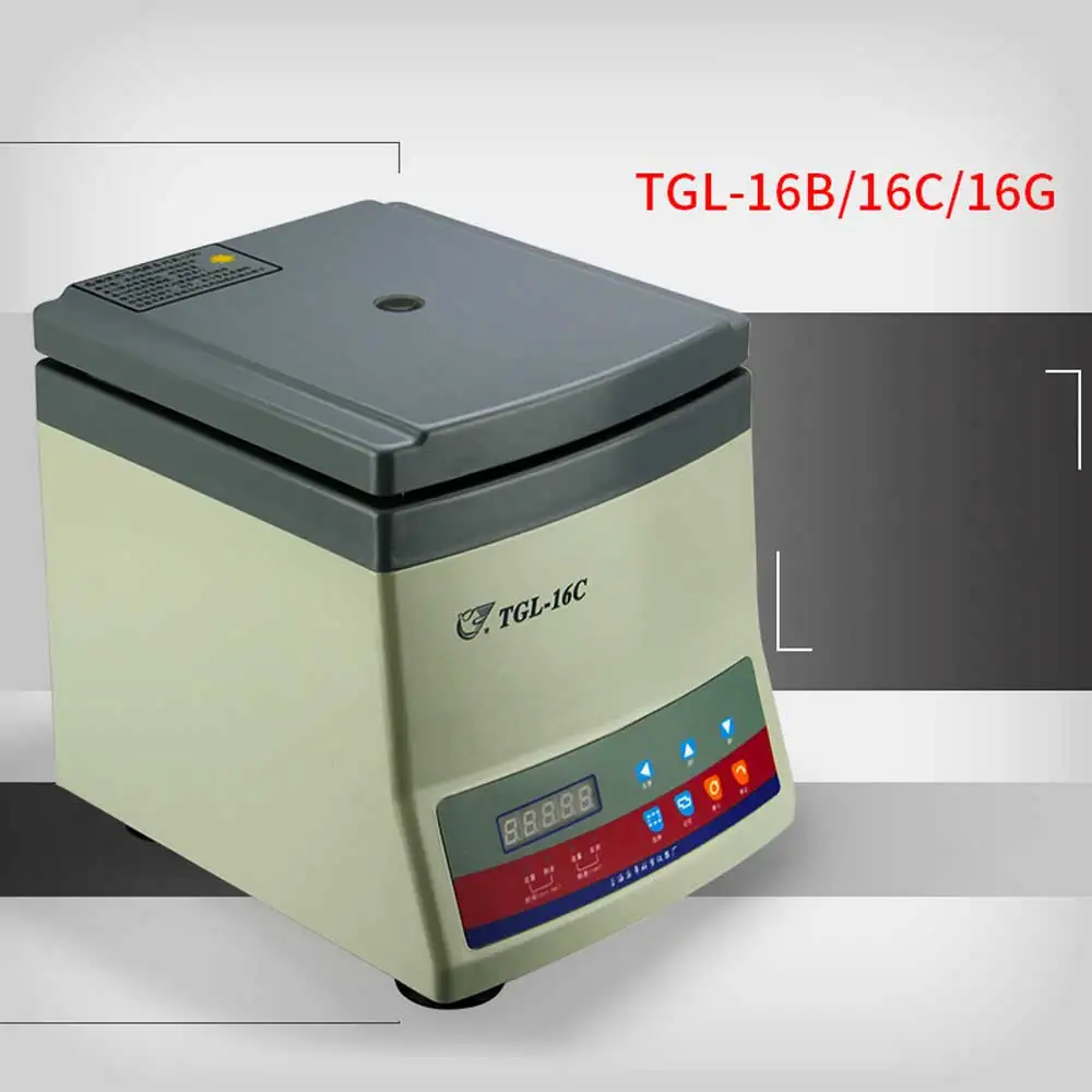 TGL-16B/C/G High-speed Desktop Centrifuge 250W 220V 50HZ Timing 0-99min Test Tools Speed 100-16500rpm
TGL-16B/C/G High-speed Desktop Centrifuge 250W 220V 50HZ Timing 0-99min Test Tools Speed 100-16500rpm