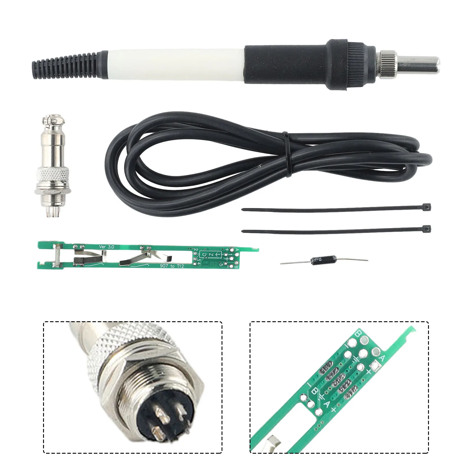 Рукоятка паяльника Kit, долговечная цифровая обработка металла V2.1S STM32 O, простота установки, простота использования
Рукоятка паяльника Kit, долговечная цифровая обработка металла V2.1S STM32 O, простота установки, простота использования