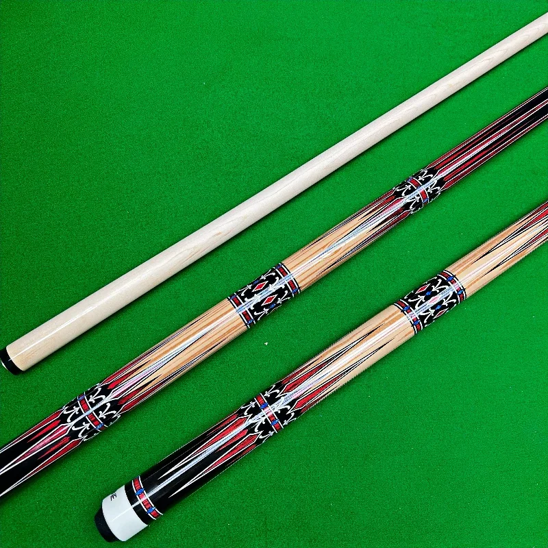 

High-Quality 1/2 Split Maple Billiard Cue for Exceptional Performance - Superior Feel and Stunning Design, Boosting Accuracy and