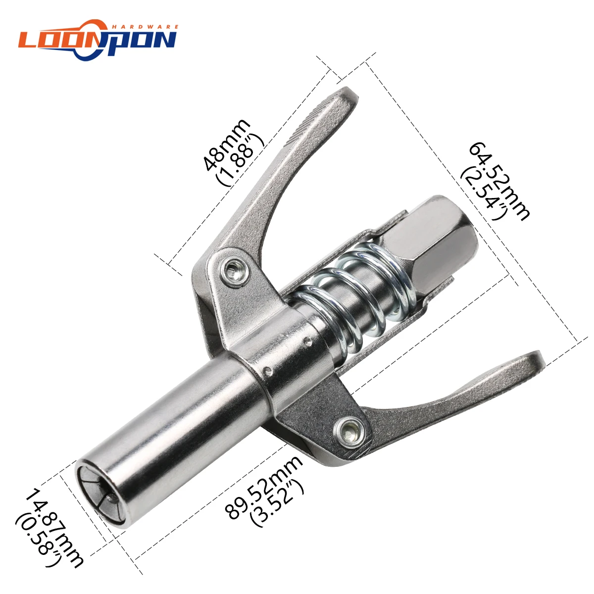 

Grease Gun Coupler 10000 PSI NPTI/8 Heavy-Duty Quick Release High Pressure Nozzle Oil Pump Car Syringe Lubricant Tip Repair