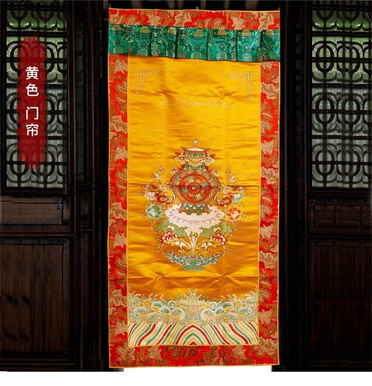 Wholesale Buddhist supplie # Asia Nepal Tibet Buddhism Eight auspicious symbol Embroidery wall Partition Tapestry Door curtain
Wholesale Buddhist supplie # Asia Nepal Tibet Buddhism Eight auspicious symbol Embroidery wall Partition Tapestry Door curtain