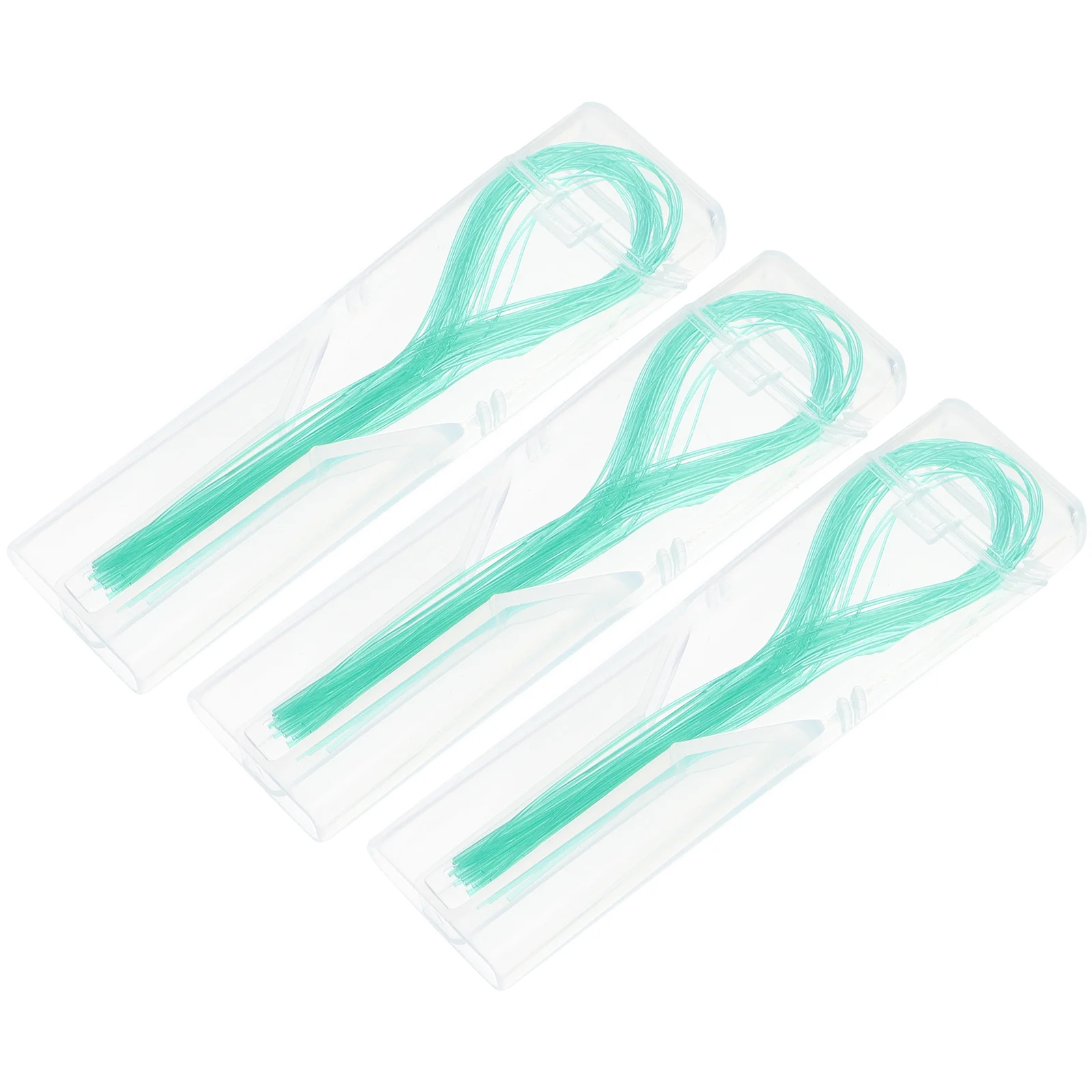 

105 Pcs Dental Floss Threading Threaders Teeth Cleaning Toys Bridges Nylon Professional