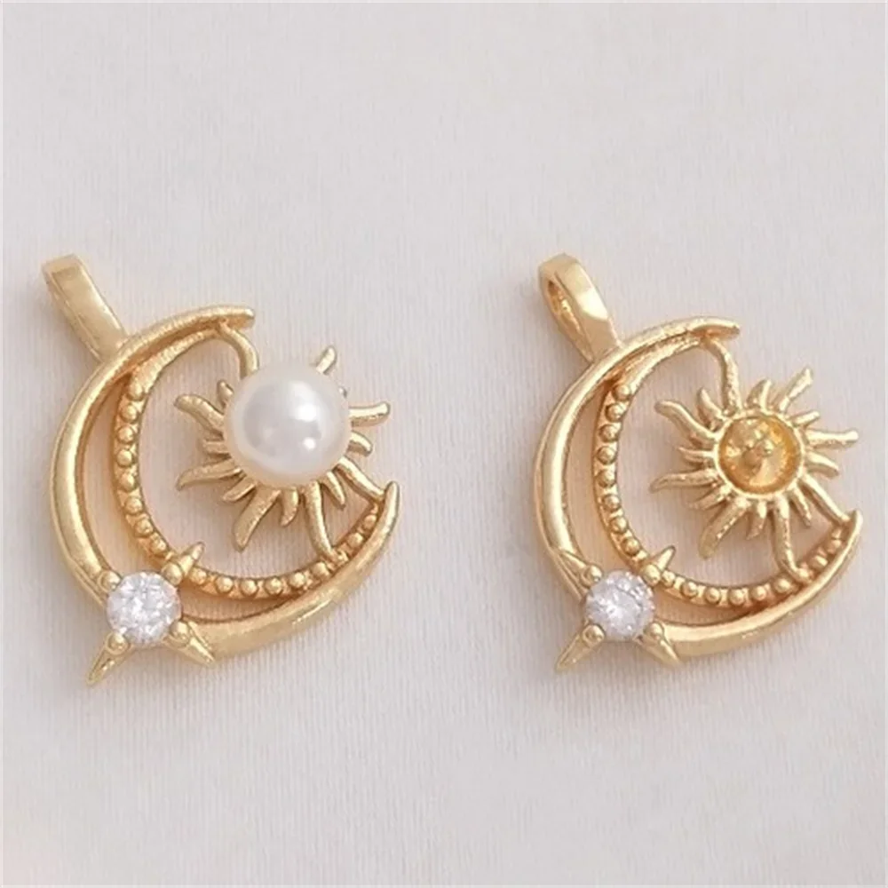 14K Filled Gold Star Moon Sun Moon Bead Holder Pendant Handmade Pearl Jewelry DIY Necklace Bracelet Charm Accessories K190
14K Filled Gold Star Moon Sun Moon Bead Holder Pendant Handmade Pearl Jewelry DIY Necklace Bracelet Charm Accessories K190