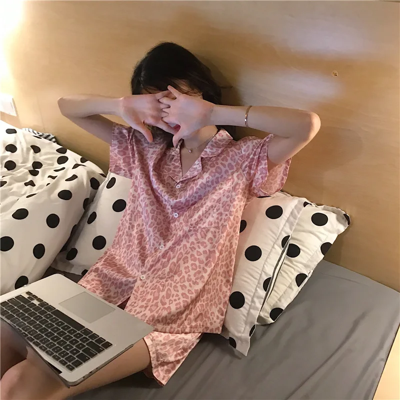 Pajama Sets Women Summer Lovely Strawberry-print Sweet Teens Korean Style Leisure Fashion Design Mujer Soft Simple Sleepwear Ins 117 S7b65373f100e48f6a29d9d6604d9b297c