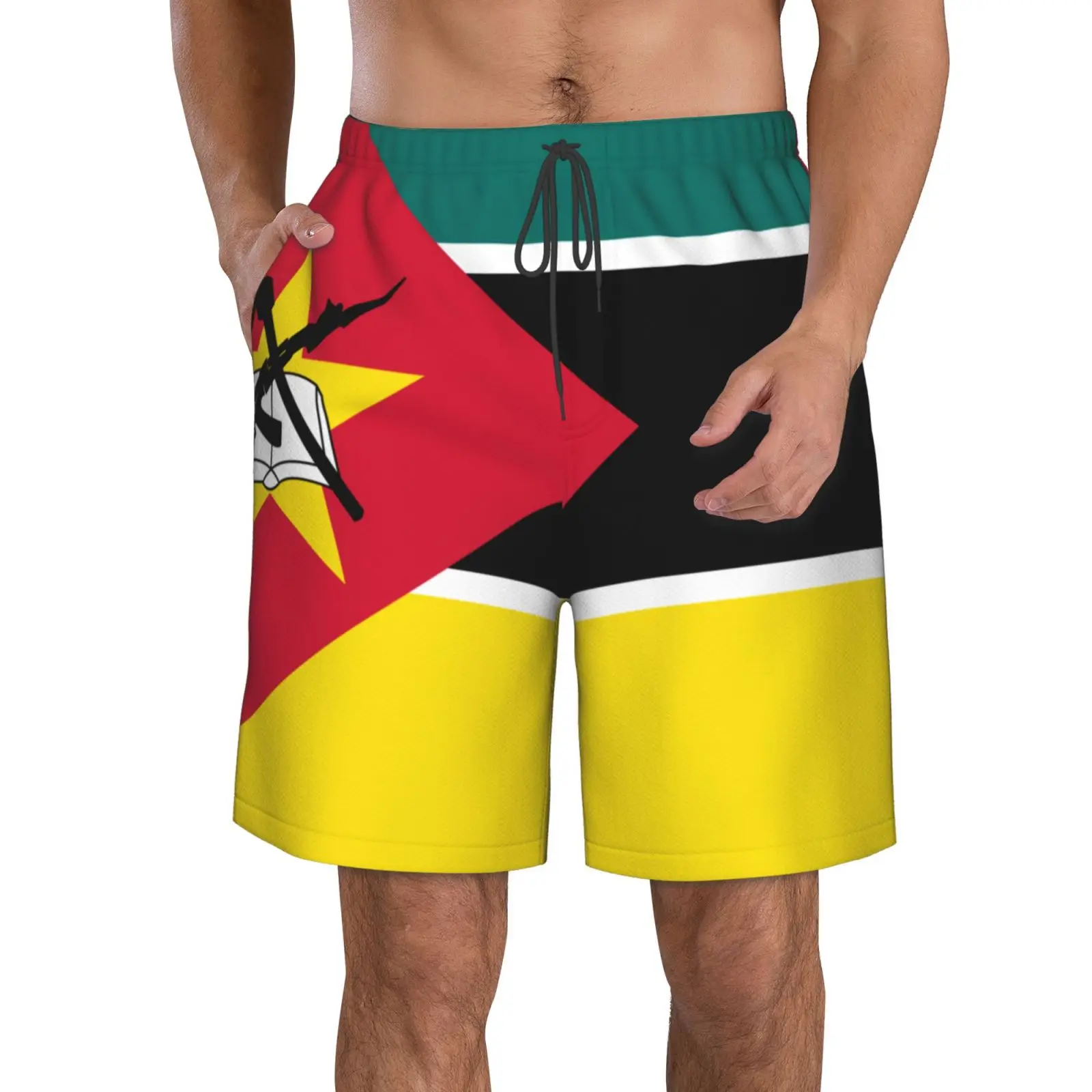 Men's Mozambique Flag Beach Pants Shorts Surfing M-2XL Polyester Swimwear Running
Men's Mozambique Flag Beach Pants Shorts Surfing M-2XL Polyester Swimwear Running