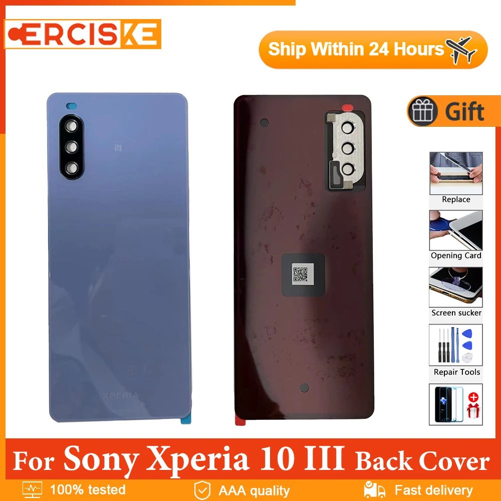Original New Back Battery Cover For Sony Xperia 10 III Back Glass Rear Housing Door Case With Camera Glass Lens Replace Parts
Original New Back Battery Cover For Sony Xperia 10 III Back Glass Rear Housing Door Case With Camera Glass Lens Replace Parts