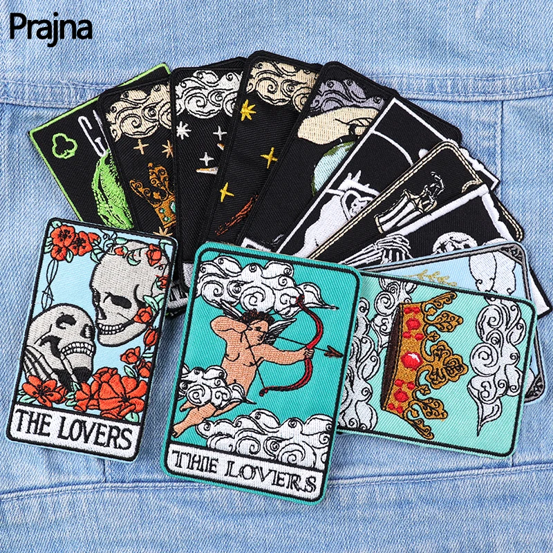 15 Styles Tarot Embroidery Patch Sew Embroidered Clothes Applique DIY Iron On Patches For Clothing Jacket Jeans Ironing Stickers
15 Styles Tarot Embroidery Patch Sew Embroidered Clothes Applique DIY Iron On Patches For Clothing Jacket Jeans Ironing Stickers