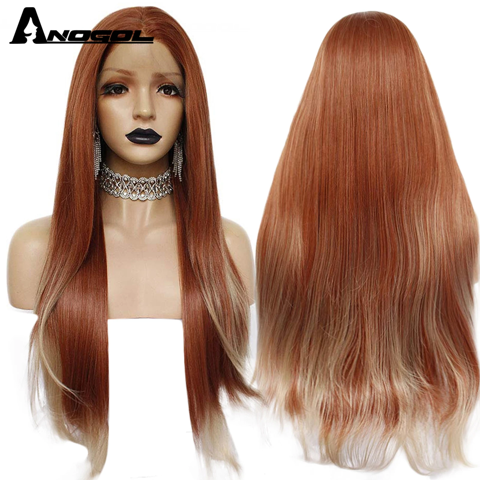 ANOGOL синтетический Auburn-Orange TPart парик на сетке длинный прямой средней части медно-красный термостойкие волоконные парики для чернокожих женщин
ANOGOL синтетический Auburn-Orange TPart парик на сетке длинный прямой средней части медно-красный термостойкие волоконные парики для чернокожих женщин