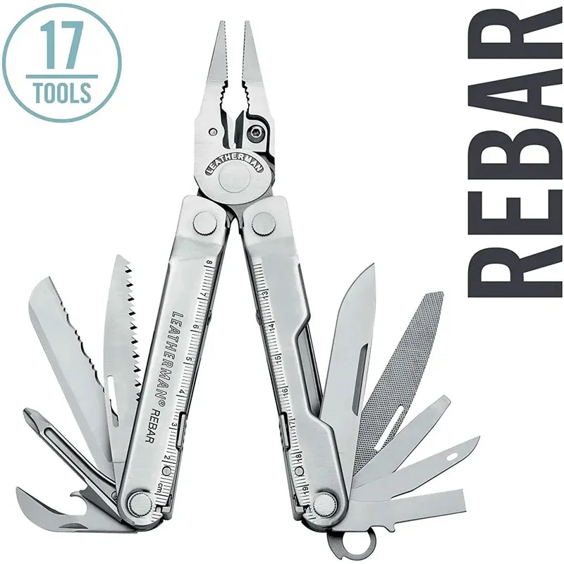 

LEATHERMAN REBAR 17 In 1 Multitool Outdoor Camping Supplies Folding Knife Tactical Survival Hunting EDC Nature Hike Portable