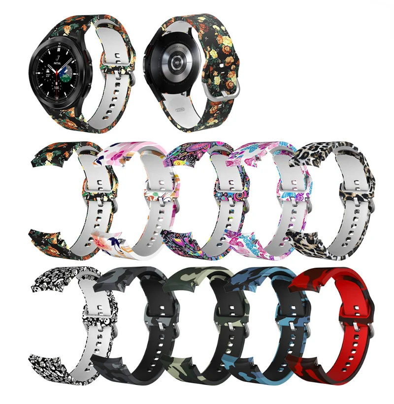 Silicone Strap For Samsung Galaxy Watch 4 Classic 42mm 46mm Series Camo Band For Galaxy Watch 4 40mm 44mm Replacement Watch Band
Silicone Strap For Samsung Galaxy Watch 4 Classic 42mm 46mm Series Camo Band For Galaxy Watch 4 40mm 44mm Replacement Watch Band