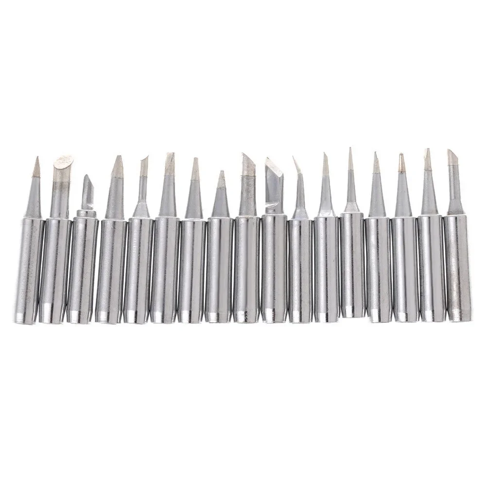 17pcs Soldering Iron Tip Pure Copper 900M-T Soldering Iron Head Set Inside Hot Bare Copper Electric Soldering Iron Welding Tools
17pcs Soldering Iron Tip Pure Copper 900M-T Soldering Iron Head Set Inside Hot Bare Copper Electric Soldering Iron Welding Tools