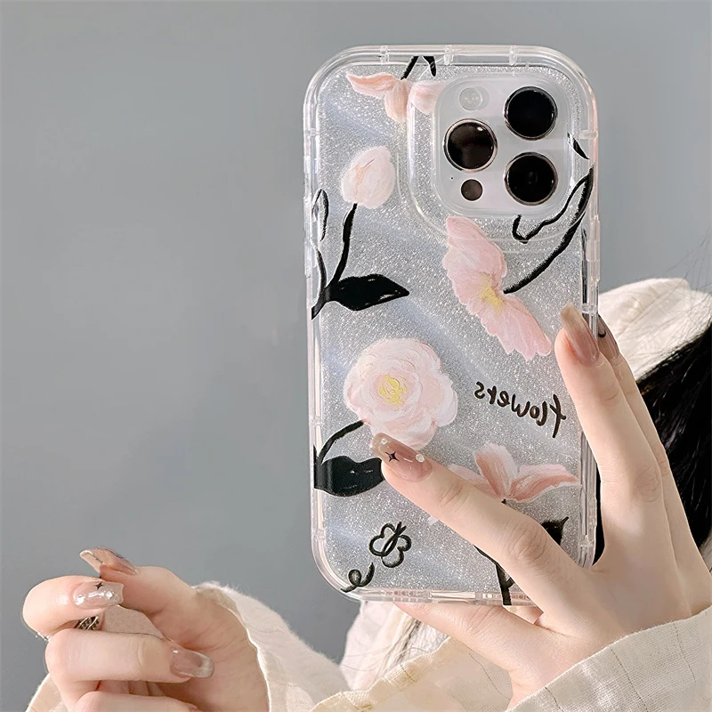 Flower Glitter Phone Case For iPhone 11 Case Iphone 15 12 14 13 Pro Max XR 15 14 7 8 Plus SE X XS Max Funda Clear Silicone Cover
Flower Glitter Phone Case For iPhone 11 Case Iphone 15 12 14 13 Pro Max XR 15 14 7 8 Plus SE X XS Max Funda Clear Silicone Cover