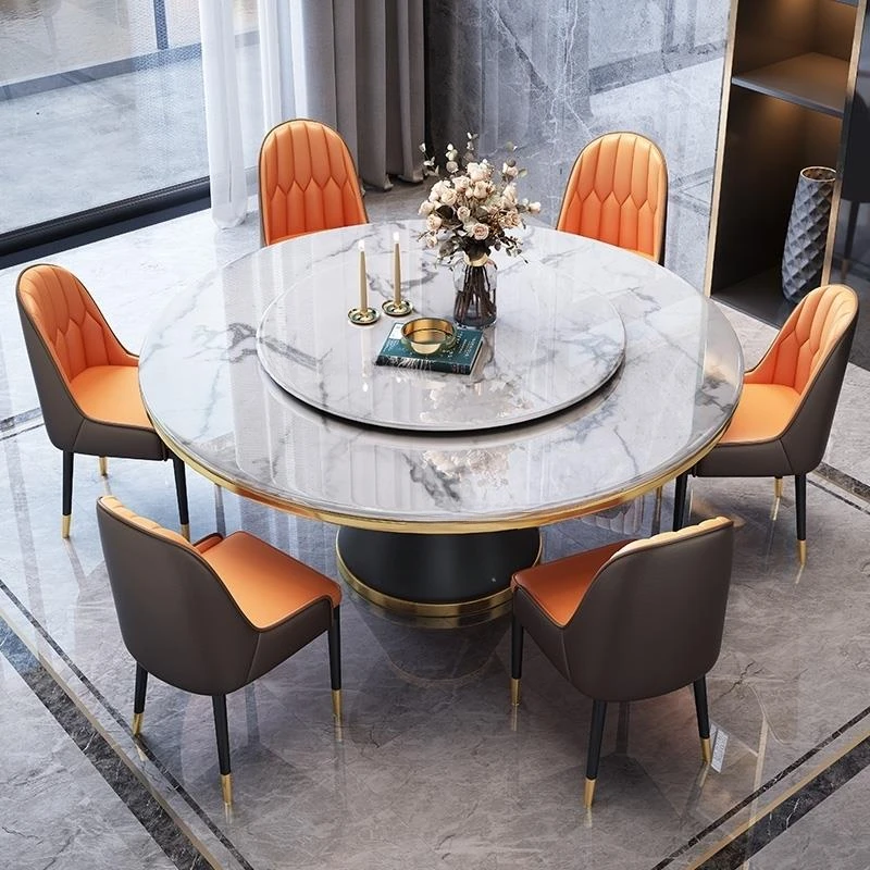 Luxury Golden Metal Round Marble Dining Table With Turnitable Modern Northern Europe Dinner Room Furniture Kitchen Table Sets
Luxury Golden Metal Round Marble Dining Table With Turnitable Modern Northern Europe Dinner Room Furniture Kitchen Table Sets