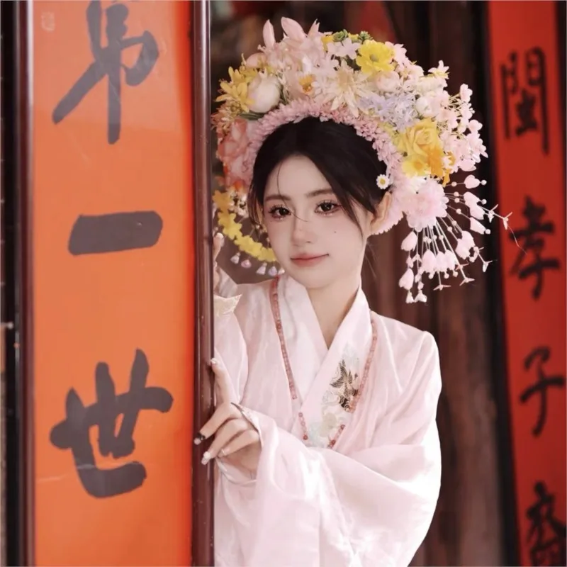 

Цветочный головной убор Quanzhou, женская одежда Xunpo, окружность искусственной кожи