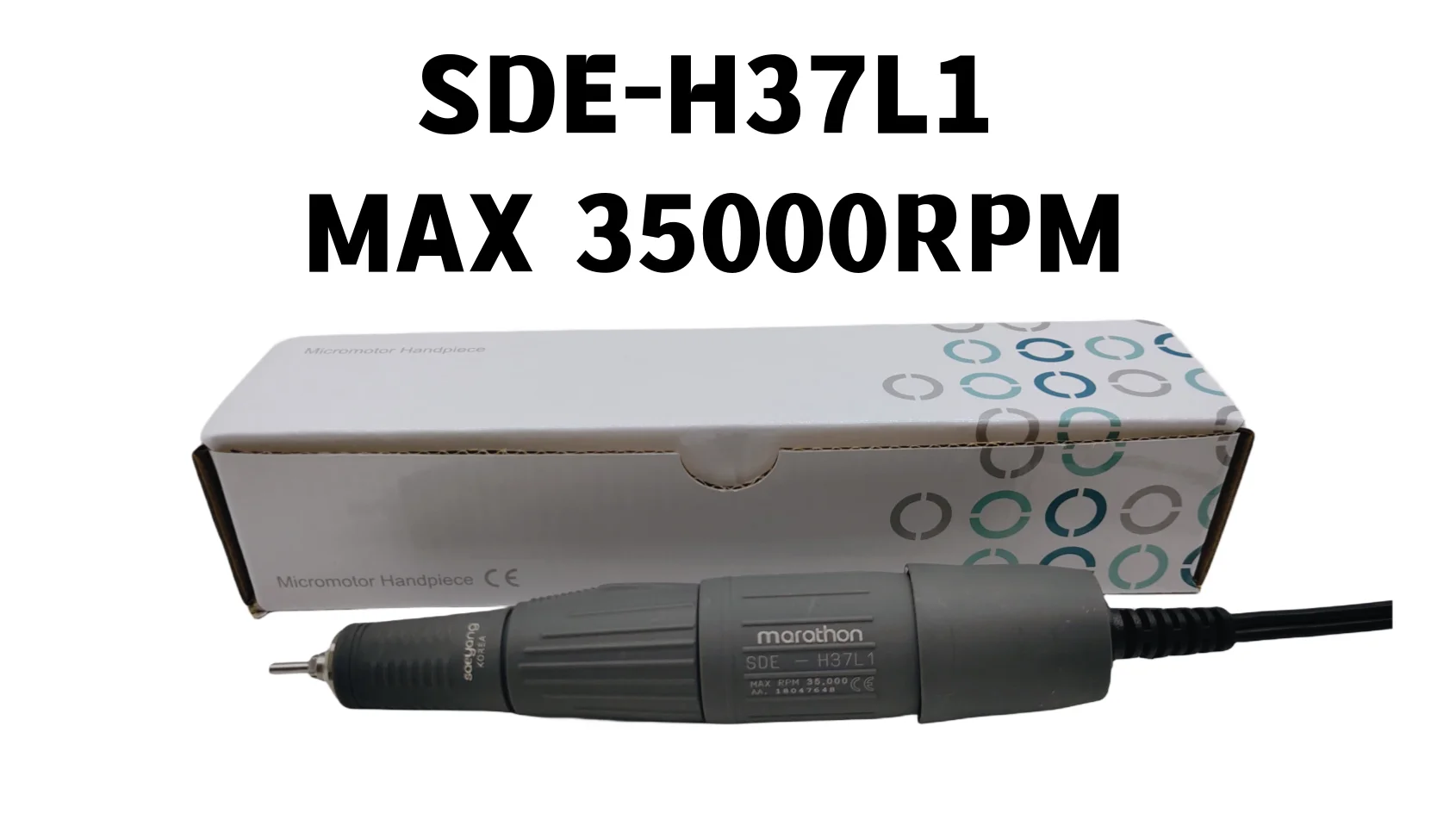 

35K SED-H37L1 Micromotor Handle Is Used For Strong 210 211 90 204 Marathon Control Box Electric Manicure Drill Nail