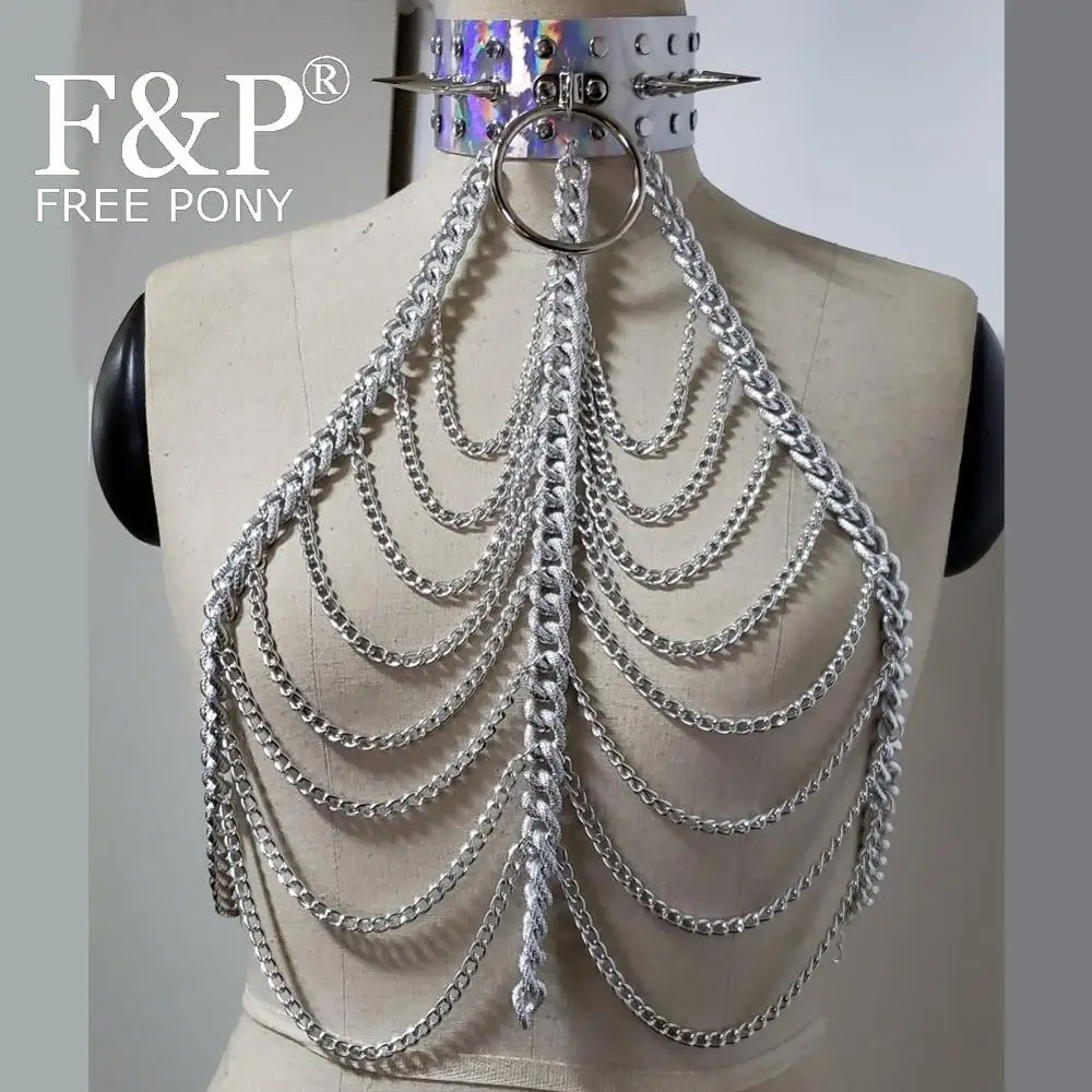 Женский голографический чокер Burning Man, праздничный чокер с шипами, боди-цепочкой, топ на груди, карнавальный костюм, Одежда для танцев Gogo Pole
Женский голографический чокер Burning Man, праздничный чокер с шипами, боди-цепочкой, топ на груди, карнавальный костюм, Одежда для танцев Gogo Pole