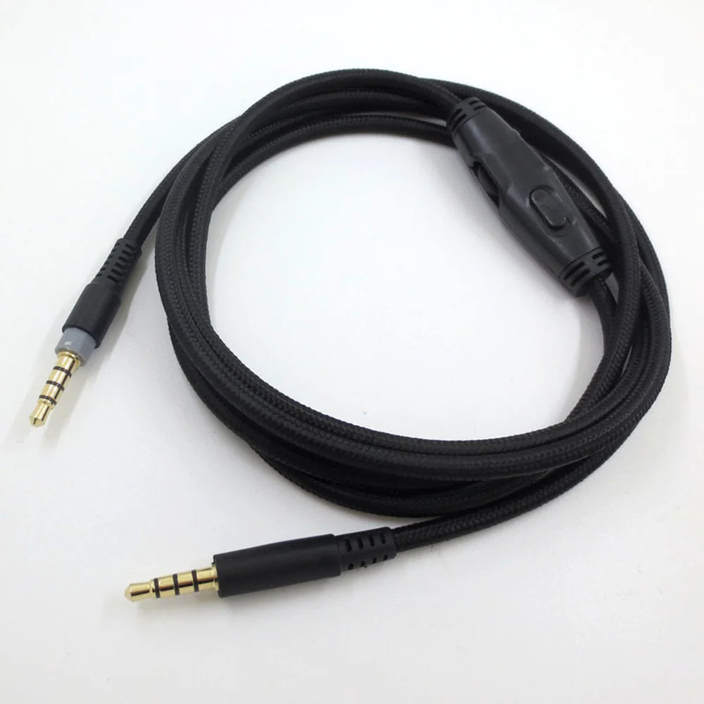Braided Replacement Cable Extension Cord With Volume Control Mic Mute For Kingston HyperX Cloud Alpha Mix Gaming Headsets Braided Replacement Cable Extension Cord With Volume Control Mic Mute For Kingston HyperX Cloud Alpha Mix Gaming Headsets