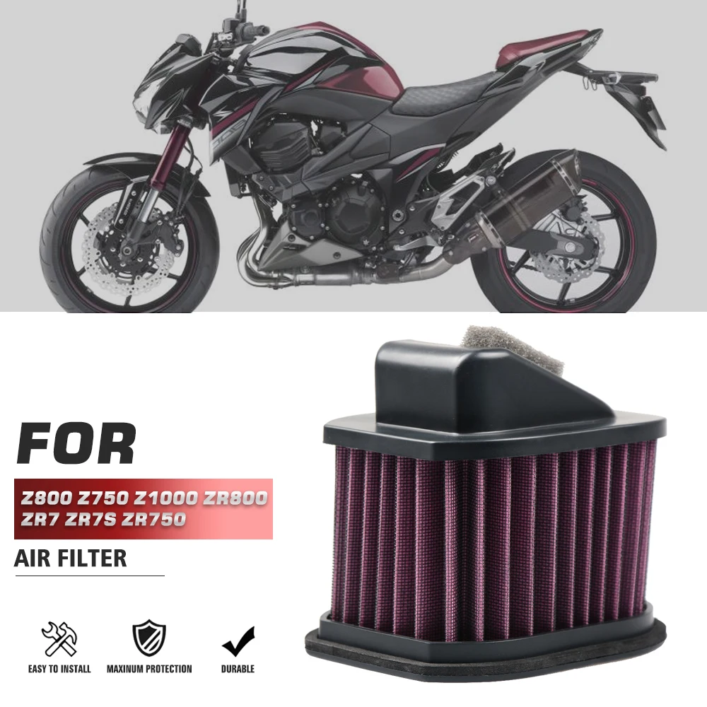 

Air Filter For Kawasaki Z800 Z750 Z1000 ZR800 ZR7 S ZR750 /S /R Motorcycle Air Intake Flow Crankcase Vent Cover Breather Filters