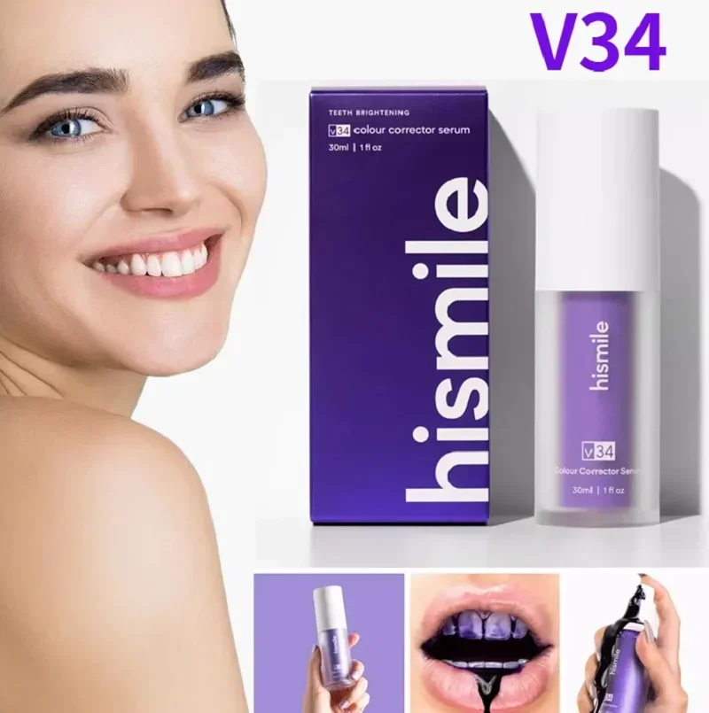 Зубная паста HISMILE V34 30 мл, корректор для зубов, отбеливание зубов, уход за зубами, уменьшение пожелтения, фиолетовый цвет
Зубная паста HISMILE V34 30 мл, корректор для зубов, отбеливание зубов, уход за зубами, уменьшение пожелтения, фиолетовый цвет