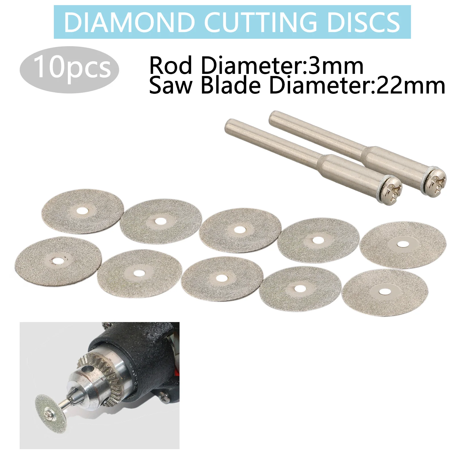 Cutting Blade Disc Cutting Discs Drill Rotary Tool Jewelry Making Craft Work 38mm Long DIY 2*Arbor Shafts High Quality
Cutting Blade Disc Cutting Discs Drill Rotary Tool Jewelry Making Craft Work 38mm Long DIY 2*Arbor Shafts High Quality