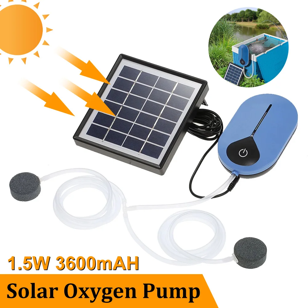 Solar/USB Air Pump Kit Aquarium Pump Quiet & Efficient Oxygen Aerator for Oxygenating Aquarium Outdoor Fish Tank Pond Fountain
Solar/USB Air Pump Kit Aquarium Pump Quiet & Efficient Oxygen Aerator for Oxygenating Aquarium Outdoor Fish Tank Pond Fountain