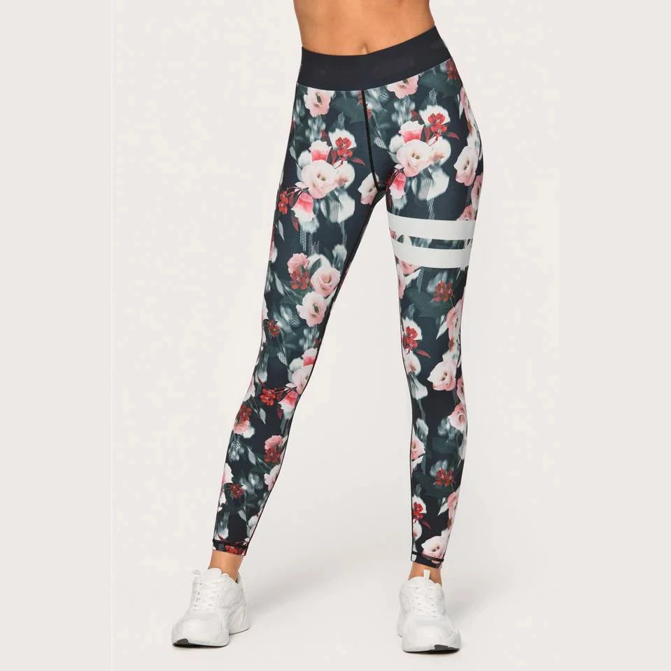 

Hot sale yoga pants female Europe and the United States printing high-waisted hip-lifting sports fitness pants